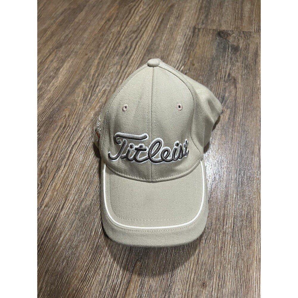 Vintage Titleist Pro Titanium Tan One Size Golf Wool Blend Ball Cap